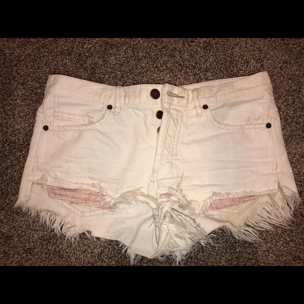 Free people denim shorts